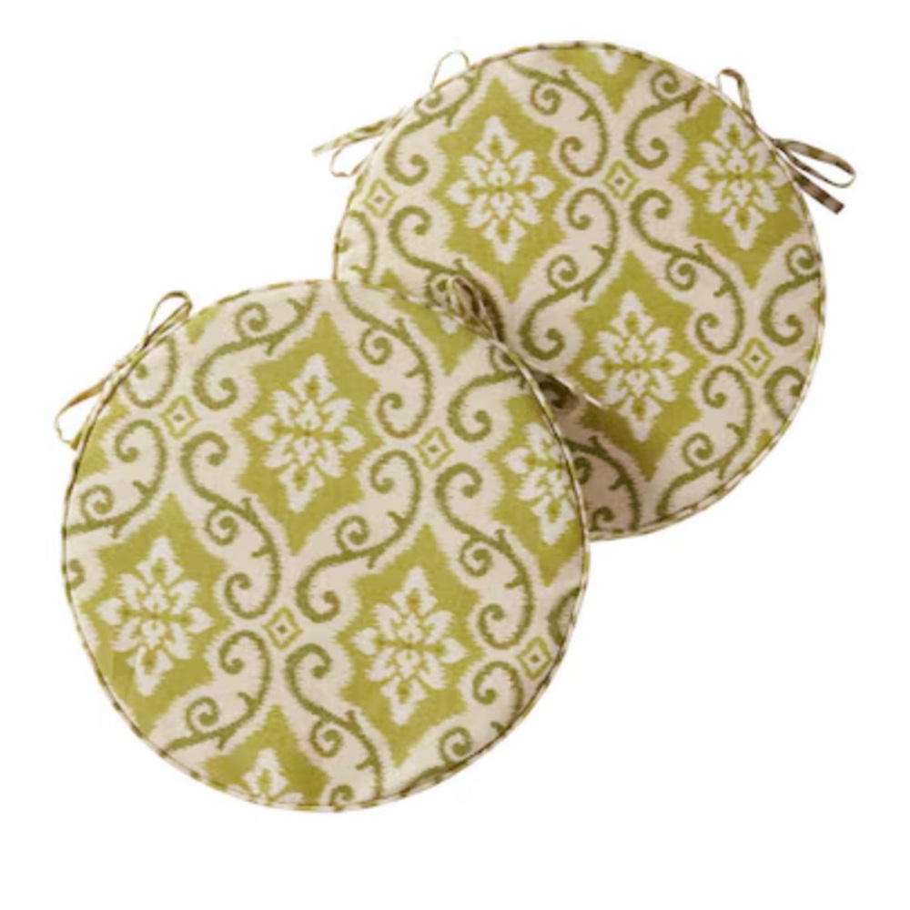 Greendale Home Fashions Round Outdoor 18-in x 18-in 2-Piece Cushions